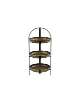 Δίσκος μεταλ.χρυσός τριπλός Φ22 Η45cm