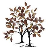 ΜΕΤΑΛΛΙΚΟ ΔΙΑΚΟΣΜΗΤΙΚΟ ΤΟΙΧΟΥ - 2 ΔΕΝΤΡΑ 90x97x9.5cm 2/KIB