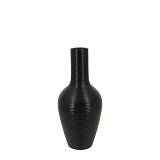 ΒΑΖΟ-ΜΠΟΥΚΑΛΙ ΜΑΥΡΟ ΚΕΡΑΜΙΚΟ ΓΡΑΜΜΩΤΟ Φ14x31cm - 12/KIB