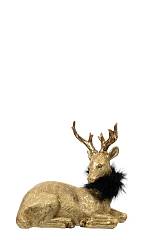 ΧΡΙΣΤΟΥΓΕΝΝΙΑΤΙΚΟΣ ΠΟΛΥΕΣΤΕΡΙΚΟΣ  ΤΑΡΑΝΔΟΣ ΚΑΘΙΣΤΟΣ  ΧΡΥΣΟΣ ΜΕ ΜΑΥΡΟ ΠΟΥΠΟΥΛΟ   17Χ8,5Χ15,5ΕΚ