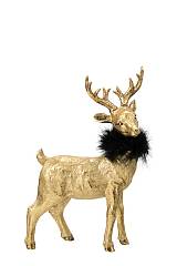 ΧΡΙΣΤΟΥΓΕΝΝΙΑΤΙΚΟΣ ΠΟΛΥΕΣΤΕΡΙΚΟΣ  ΤΑΡΑΝΔΟΣ ΟΡΘΙΟΣ  ΧΡΥΣΟΣ ΜΕ ΜΑΥΡΟ ΠΟΥΠΟΥΛΟ   16Χ7,5Χ24,5ΕΚ