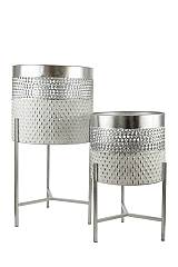 ΜΕΤΑΛΛΙΚΑ ΚΑΣΠΟ ΣΕΤ2 ΑΣΗΜΙ ΛΕΥΚΟ ΤΡΥΠΗΤΟ 29,8Χ29,8Χ56ΕΚ ΚΑΙ 25Χ25Χ40ΕΚ