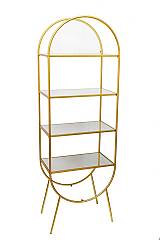 ΡΑΦΙΕΡΑ ΟΒΑΛ ΧΡΥΣΗ ΜΕ ΚΑΘΡΕΠΤΕΣ 65Χ40Χ195ΕΚ