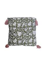 Μαξιλάρι βαμβ. Πράσινο με φύλλα 45Χ45cm