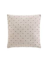 Μαξιλάρι πουά εκρού chenille 45x45cm