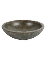 Μπωλ πέτρα καφε γκρι Φ30 Η8cm
