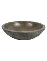 Μπωλ πέτρα καφε γκρι Φ40 Η11cm