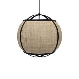 NUBIA ΦΩΤΙΣΤΙΚΟ ΟΡΟΦΗΣ ΣΧΟΙΝΙ BAMBOO ΦΥΣΙΚΟ ΜΑΥΡΟ 41,5x41,5xH39cm