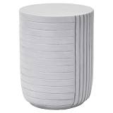 GEOMETRICAL 2 SIDE TABLE ΛΕΥΚΟ 35x35x46