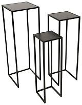 ΤΡΑΠΕΖΙΑ-ΣΤΑΝΤ ΜΕΤΑΛΛΙΚΑ ΣΕΤ 3ΤΕΜ