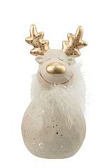 ΧΡΙΣΤΟΥΓΕΝΝΙΑΤΙΚΟΣ ΤΑΡΑΝΔΟΣ ΤΕΡΑΚΟΤΑ ΜΠΕΖ ΜΕ ΡΟΖ ΧΡΥΣΟ 10,5Χ10Χ21ΕΚ