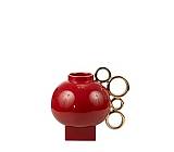 ΚΕΡΑΜΙΚΟ ΒΑΖΟ ΜΠΟΡΝΤΟ ΜΕ ΧΡΥΣΟΥΣ ΚΥΚΛΟΥΣ  24,5Χ19Χ22,5ΕΚ