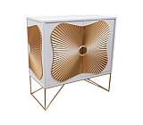 ΕΠΙΠΛΟ ΜΠΟΥΦΕΣ MDFΛΕΥΚΟΣ ΧΡΥΣΟΣ 78,5Χ38Χ80ΕΚ