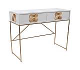 ΕΠΙΠΛΟ ΚΟΝΣΟΛΑ MDF ΛΕΥΚΗ ΧΡΥΣΗ 100Χ39Χ77ΕΚ