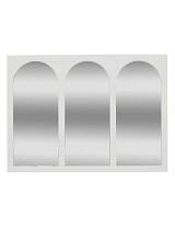 Καθρέφτης λευκός 3πλος/καμάρες 91x66cm