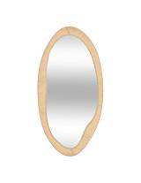 Καθρέφτης οβάλ ξύλινος 58x114cm
