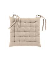 Μαξιλάρι καρέκλας RECYCLED COTTON μπεζ 38x38cm