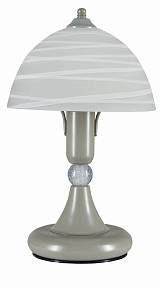 Φωτιστικό Πορτατίφ μέταλλο νικελ /γυαλί λευκό  Ε14