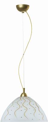 Φωτιστικό μονόφωτο γυαλί χρυσό Ε27 Φ36