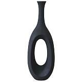 FIBERGLASS ΒΑΖΟ ΜΑΥΡΟ ΠΑΓΟΥ ΜΕ ΤΡΥΠΑ - 28x39x111cm 1/ΚΙΒ