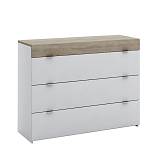 MY BOX ΣΥΡΤΑΡΙΕΡΑ 3ΣΥΡΤΑΡΙΑ SONOMA ΣΚΟΥΡΟ ΛΕΥΚΟ HIGH GLOSS 105x45xH78cm