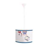 Κρεμαστό φωτιστικό από καπέλο και λευκή ανάρτηση D:35cm (4035)