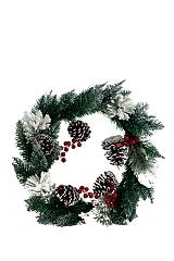 ΧΡΙΣΤΟΥΓΕΝΝΙΑΤΙΚΟ ΣΤΕΦΑΝΙ ΜΕΓΑΛΟ ΜΕ ΚΟΥΚΟΥΝΑΡΕΣ ΚΑΙ ΓΚΙ