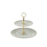 ΧΡΙΣΤΟΥΓΕΝΝΙΑΤΙΚΑ ΔΥΟ ΠΙΑΤΑ ΠΟΡΣΕΛΑΝΗΣ ΣΕ ΜΕΤΑΛΛΙΚΟ ΣΤΑΝΤ ΧΡΥΣΟ    ΧΡΗΣΤΟΥΓΕΝΝΙΑΤΙΚΟ ΔΕΝΤΡΟ. ΠΙΑΤΟ Μ