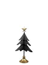 ΜΕΤΑΛΛΙΚΟ ΧΡΙΣΤΟΥΓΕΝΝΙΑΤΙΚΟ ΔΕΝΤΡΟ ΜΑΥΡΟ  ΧΡΥΣΟ  ΣΦΥΡΙΛΑΤΟ 23Χ12,5Χ47,5ΕΚ