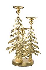 ΧΡΙΣΤΟΥΓΕΝΝΙΑΤΙΚΑ ΔΕΝΤΡΑ  ΜΕΤΑΛΛΙΚΑ ΚΗΡΟΠΗΓΙΟ ΧΡΥΣΑ ΤΡΙΑ  ΣΕ ΒΑΣΗ 32Χ23Χ51,5ΕΚ
