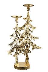 ΧΡΙΣΤΟΥΓΕΝΝΙΑΤΙΚΑ ΔΕΝΤΡΑ  ΜΕΤΑΛΛΙΚΑ ΚΗΡΟΠΗΓΙΟ ΧΡΥΣΑ ΤΡΙΑ  ΣΕ ΒΑΣΗ 33Χ20,5Χ64ΕΚ