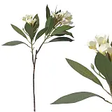 ΚΛΑΔΙ ΠΛΟΥΜΕΡΙΑ ΛΕΥΚΟ REAL TOUCH ΜΕ 2 ΚΛΑΔΙΑ ~ 10 ΛΟΥΛΟΥΔΙΑ  - Υ83cm 12/96ΚΙΒ