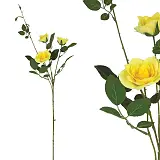 ΚΛΑΔΙ ΤΡΙΑΝΤΑΦΥΛΛΟ ΚΙΤΡΙΝΟ REAL TOUCH ΜΕ 5 ΣΤΕΛΕΧΗ ~ 3 ΛΟΥΛΟΥΔΙΑ - Υ75cm 24/240ΚΙΒ