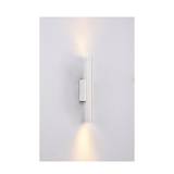 Inlight Επιτοίχιο φωτιστικό LED 2*5W 3000K σε λευκ΄ή απόχρωση απο αλουμίνιο D:30x6cm (43061-White)