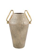 ΜΕΤΑΛΛΙΚΟ ΒΑΖΟ ΣΑΓΡΕ ΜΕ ΧΡΥΣΑ ΧΕΡΟΥΛΙΑ 33Χ26Χ46ΕΚ