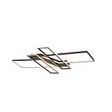 Inlight Πλαφονιέρα οροφής LED 100W 3CCT σε μαύρη απόχρωση D:120x80cm (6108)