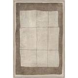 SQUARE LINES ΠΙΝΑΚΑΣ ΔΙΑΚΟΣΜΗΤΙΚΟΣ ΜΕ ΚΟΡΝΙΖΑ 80x120x4 ΚΑΜΒΑΣ ΜΠΕΖ ΚΑΦΕ PP