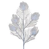 ΚΛΑΔΙ ΦΤΕΡΑ ΠΑΓΩΝΙΟΥ ΛΕΥΚΟ GLITTER