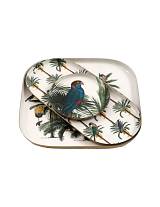 Πιατέλες μεταλ."PALM" s/3 21X21X0.5CM /  21X10.5X0.5CM / 11X11X0.5CM