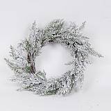 ΣΤΕΦΑΝΙ, ΧΙΟΝΙΣΜΕΝΟ, ΜΕ ΚΛΑΔΙ ΕΛΑΤΟΥ, 45cm