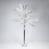 ΑΣΗΜΙ ΔΕΝΤΡΟ ΦΤΕΡΗ 2,1m, ΜΕΤΑΣΧΗΜΑΤΙΣΤΗΣ, 180 ΘΕΡΜΑ ΛΕΥΚΑ MINI LED, ΠΡΟΕΚΤΑΣΗ ΠΑΡΟΧΗΣ 3m, IP44