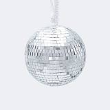 ΓΥΑΛΙΝΗ ΜΠΑΛΑ, ΝΤΙΣΚΟ, ΑΣΗΜΙ, 12cm