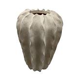 THORNY ΒΑΖΟ 24x24x37.5cm POLYRESIN ΜΠΕΖ