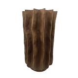 FOLDA ΒΑΖΟ 22x22x38cm POLYRESIN ΚΑΦΕ ΣΚΟΥΡΟ