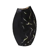 ΜΕΤΑΛΛΙΚΟ ΒΑΖΟ ΜΑΥΡΟ/ΧΡΥΣΟ ΤΣΑΛΑΚΩΤΟ - 27.3x10.2x45.7cm 4/KIB