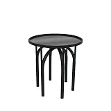 ΤΡΑΠΕΖAKI ΜΕΤΑΛΛΙΚΟ ΜΑΥΡΟ ΜΑΤ ΜΕ ΓΥΑΛΙ ΣΤΡΟΓΓΥΛΟ INDUSTRIAL - Φ40x45cm 2/KIB