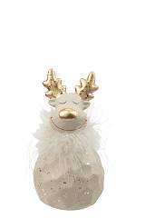 ΧΡΙΣΤΟΥΓΕΝΝΙΑΤΙΚΟΣ ΤΑΡΑΝΔΟΣ ΤΕΡΑΚΟΤΑ ΜΠΕΖ ΜΕ ΡΟΖ ΧΡΥΣΟ 8,5Χ8,5Χ16,5ΕΚ