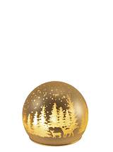 ΓΥΑΛΙΝΗ ΜΠΑΛΑ ΧΕΥΣΗ ΜΕ LED 10X10X9,5EK