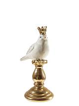 ΠΟΛΥΕΣΤΕΡΙΚΟ ΠΟΥΛΙ ΜΕ ΚΟΡΩΝΑ ΛΕΥΚΟ ΧΡΥΣΟ ΣΕ ΒΑΣΗ 10,5Χ7,5Χ18ΕΚ