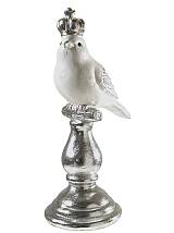 ΠΟΛΥΕΣΤΕΡΙΚΟ ΠΟΥΛΙ ΜΕ ΚΟΡΩΝΑ ΛΕΥΚΟ ΑΣΗΜΙ ΣΕ ΒΑΣΗ 11,5Χ9Χ23,5